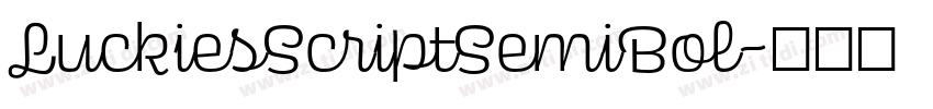 LuckiesScriptSemiBol字体转换 LuckiesScriptSemiBol字体转换