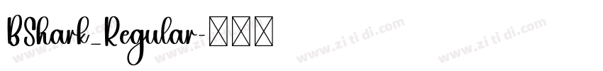 BShark_Regular字体转换