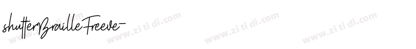 shutterBrailleFreeve字体转换