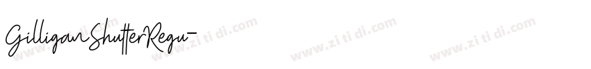 GilliganShutterRegu字体转换