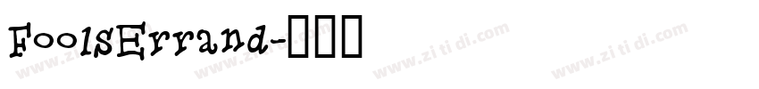 FoolsErrand字体转换