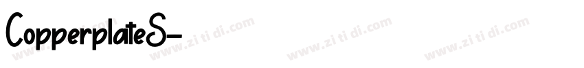 CopperplateS字体转换