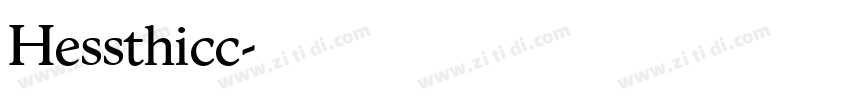Hessthicc字体转换