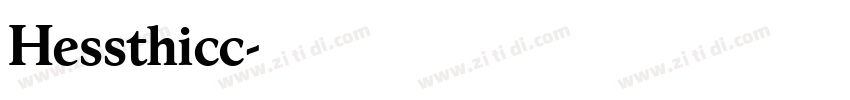 Hessthicc字体转换
