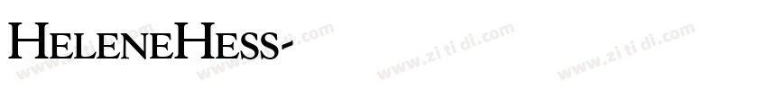 HeleneHess字体转换