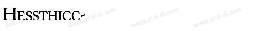 Hessthicc字体转换