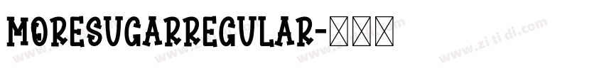 MoreSugarRegular字体转换
