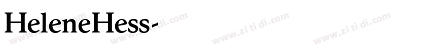 HeleneHess字体转换