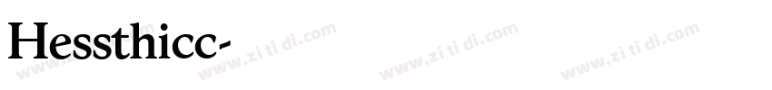 Hessthicc字体转换