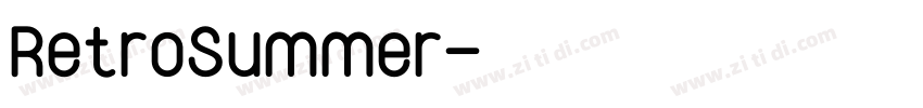 RetroSummer字体转换