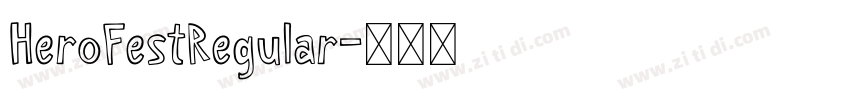 HeroFestRegular字体转换