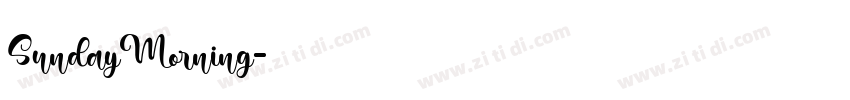 SundayMorning字体转换