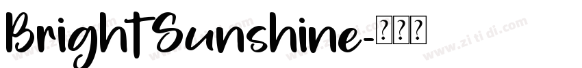 BrightSunshine字体转换