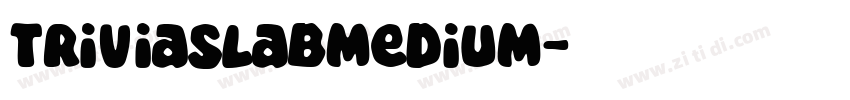 TriviaSlabmedium字体转换