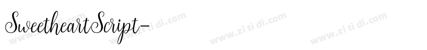 SweetheartScript字体转换