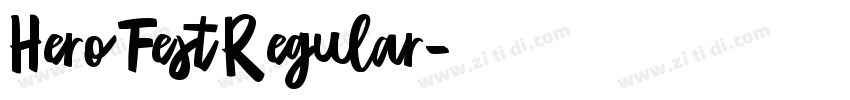 HeroFestRegular字体转换