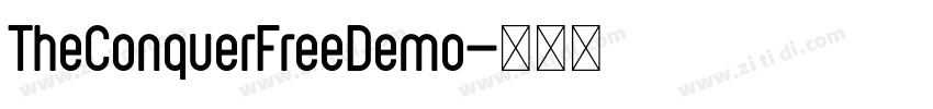 TheConquerFreeDemo字体转换
