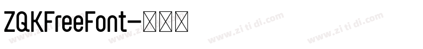 ZQKFreeFont字体转换