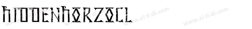 HiddenHorzOCl字体转换