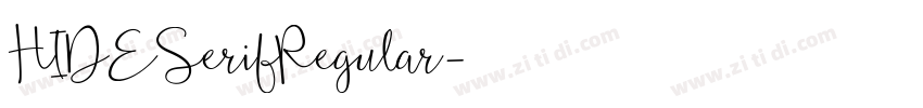 HIDESerifRegular字体转换