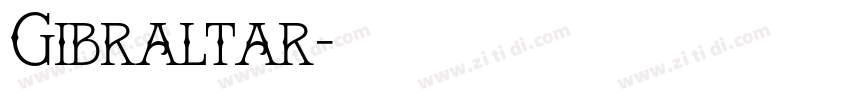 Gibraltar字体转换