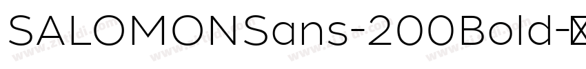 SALOMONSans-200Bold字体转换
