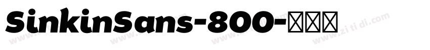SinkinSans-800字体转换