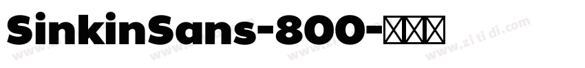 SinkinSans-800字体转换