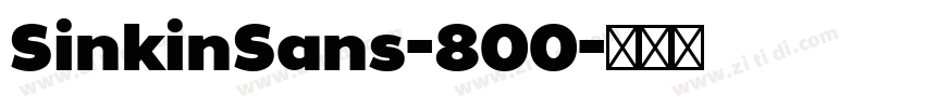 SinkinSans-800字体转换