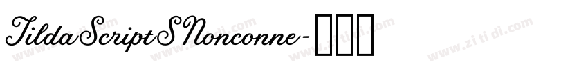 TildaScriptSNonconne字体转换