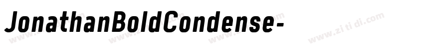 JonathanBoldCondense字体转换 JonathanBoldCondense字体转换