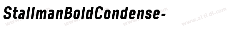 StallmanBoldCondense字体转换