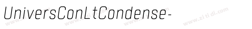 UniversConLtCondense字体转换