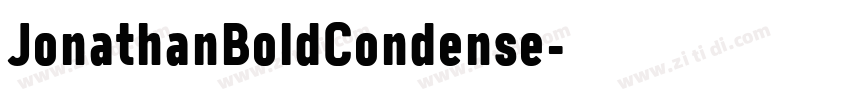 JonathanBoldCondense字体转换 JonathanBoldCondense字体转换