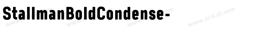 StallmanBoldCondense字体转换