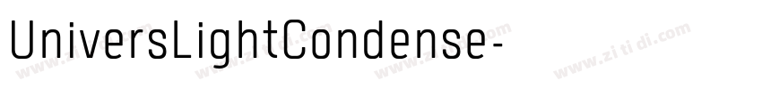 UniversLightCondense字体转换