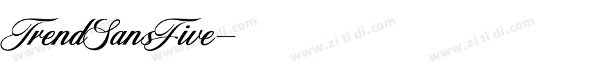 TrendSansFive字体转换