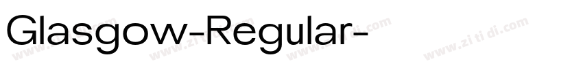 Glasgow-Regular字体转换