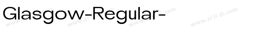 Glasgow-Regular字体转换