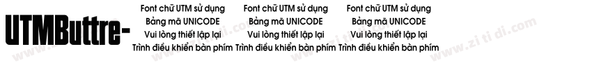 UTMButtre字体转换