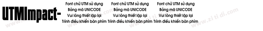 UTMImpact字体转换