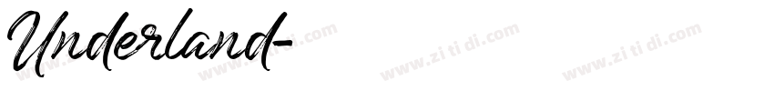 Underland字体转换