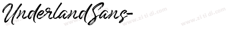 UnderlandSans字体转换