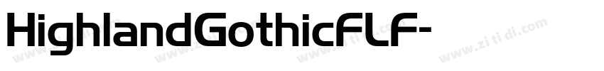 HighlandGothicFLF字体转换