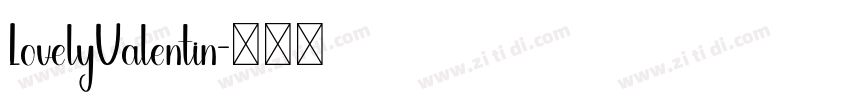 LovelyValentin字体转换