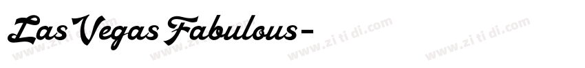 LasVegasFabulous字体转换