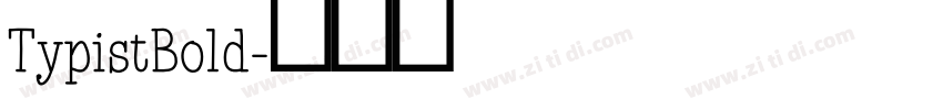 TypistBold字体转换