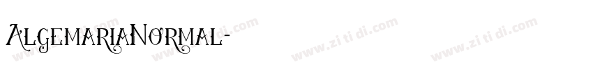 AlgemariaNormal字体转换 AlgemariaNormal字体转换