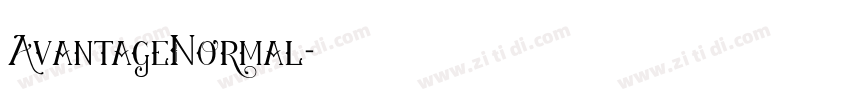 AvantageNormal字体转换 AvantageNormal字体转换