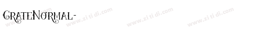 CrateNormal字体转换
